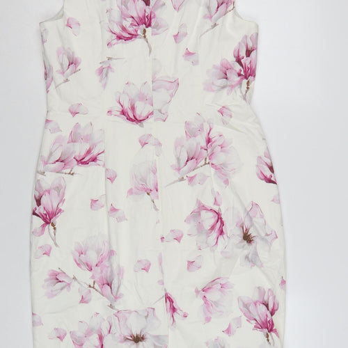 Hobbs Women’s Multicoloured Floral Sheath Dress Size 12
