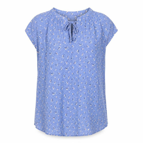 Crew Clothing Company Women’s Blue Floral Sleeveless Tunic Blouse Size 14