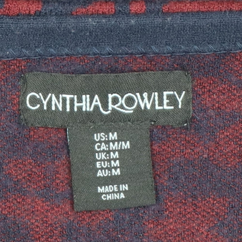 Cynthia Rowley Women's Blue Floral Knit Jumper Size M