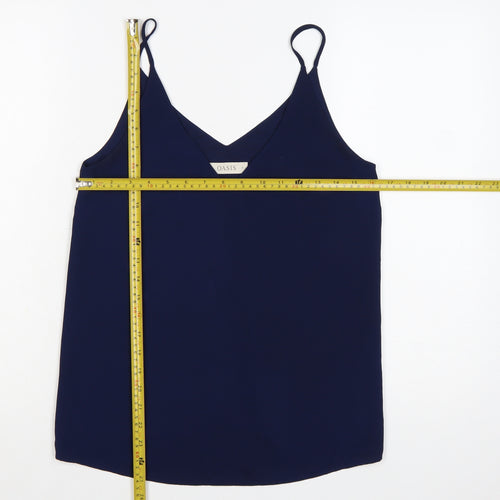 Oasis Women's Blue V-Neck Camisole Tank Top Size 8