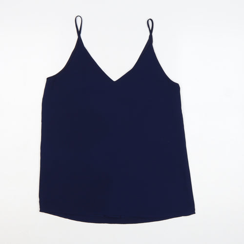 Oasis Women's Blue V-Neck Camisole Tank Top Size 8