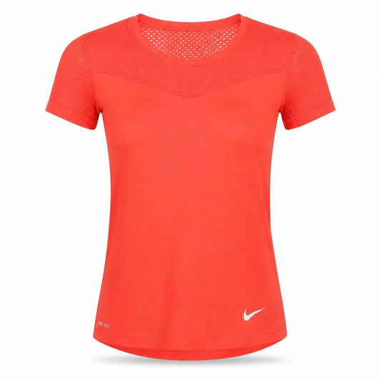 Nike Pro Dri-FIT Women's Red Slim Fit Active T-Shirt Size S