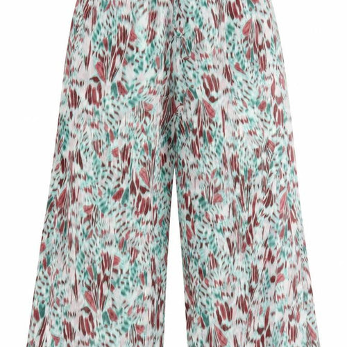 Marks and Spencer Women’s Multicoloured Size 20 Cropped Wide-Leg Trousers