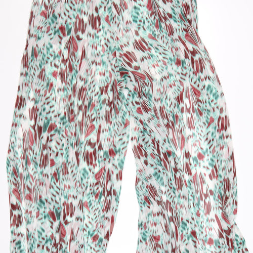 Marks and Spencer Women’s Multicoloured Size 20 Cropped Wide-Leg Trousers