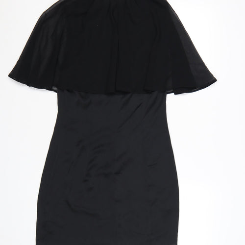 Marks and Spencer Women’s Black Size 8 Sheath Cape Dress
