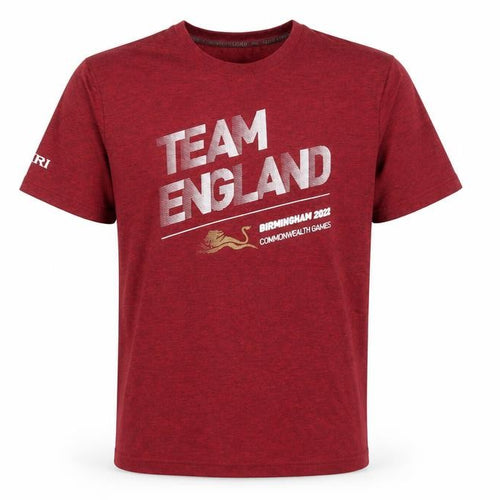 Kukri Team England Men's Red Small Crew Neck Sports T-Shirt