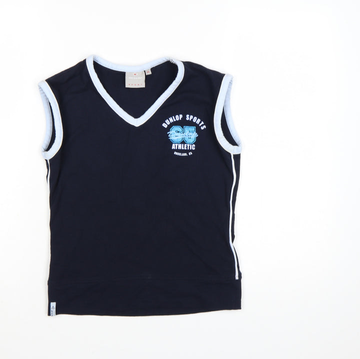 Dunlop Women’s Blue Sleeveless V-Neck Sport Tank Top Size 10