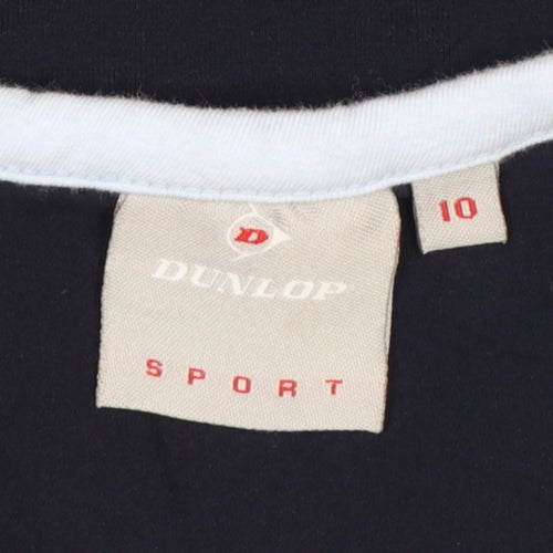 Dunlop Women’s Blue Sleeveless V-Neck Sport Tank Top Size 10