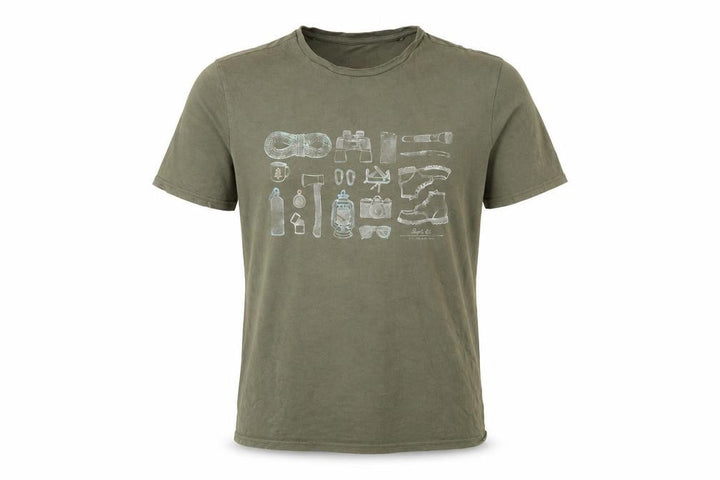 FatFace Men's Green Graphic Print Cotton T-Shirt Size S