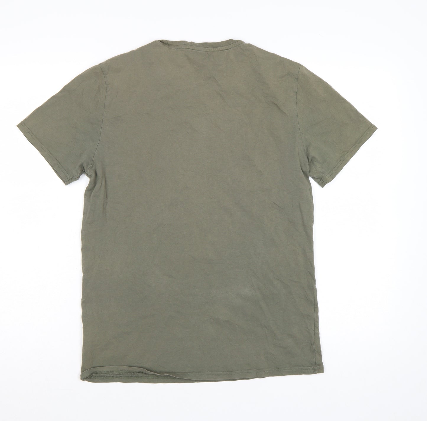 Fat Face Men's Green Graphic Print Cotton T-Shirt Size S