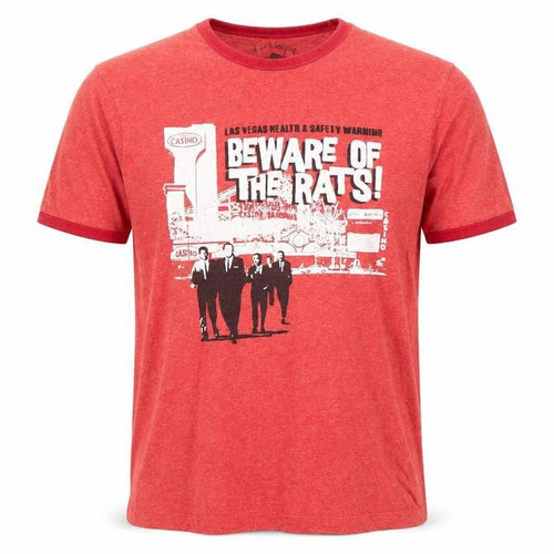Lee Cooper Men's Red Graphic Print Crew Neck T-Shirt Size L