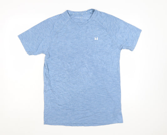 MP Men's Blue Athletic Fit Short Sleeve Gym T-Shirt Size M