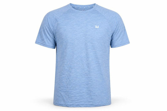 MP Men's Blue Athletic Fit Short Sleeve Gym T-Shirt Size M