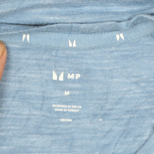 MP Men's Blue Athletic Fit Short Sleeve Gym T-Shirt Size M