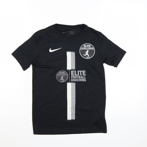 Nike Boys Black Dri-Fit Elite Football Coaching T-Shirt 13-14 Years