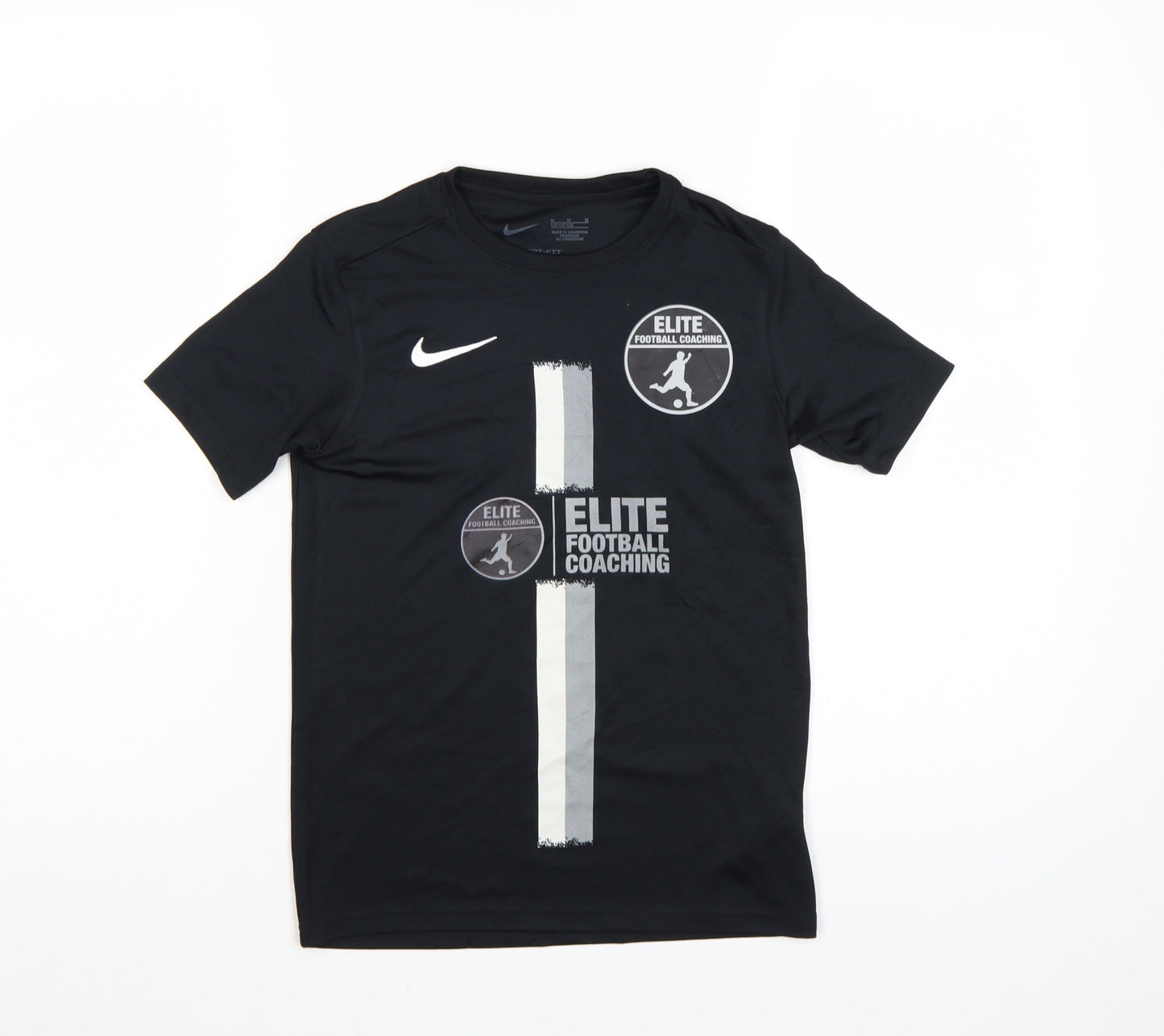 Nike Boys Black Dri-Fit Elite Football Coaching T-Shirt 13-14 Years