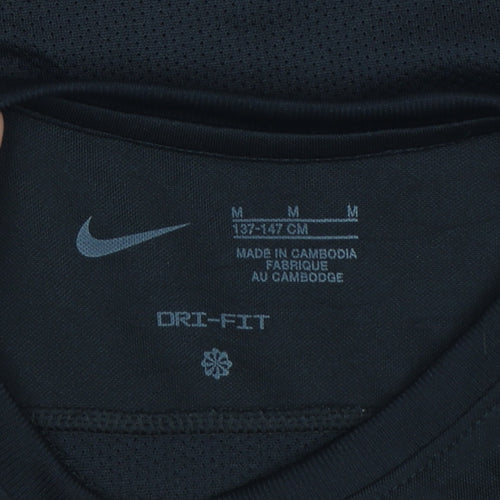 Nike Boys Black Dri-Fit Elite Football Coaching T-Shirt 13-14 Years