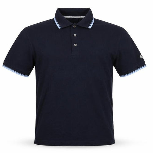 Lee Cooper Men’s Blue Cotton Short Sleeve Polo Shirt Size M