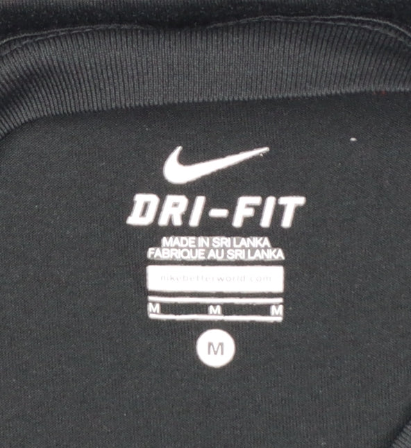 Nike Men's Black Dri-FIT RUN Graphic Short Sleeve T-Shirt Size M