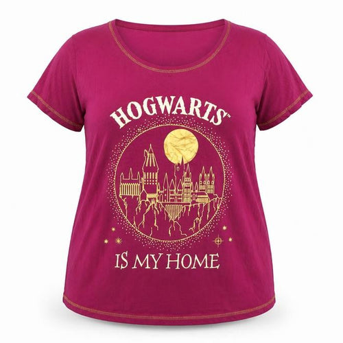 Harry Potter Women's Purple Hogwarts Nightshirt Size 20-22 Cotton T-Shirt