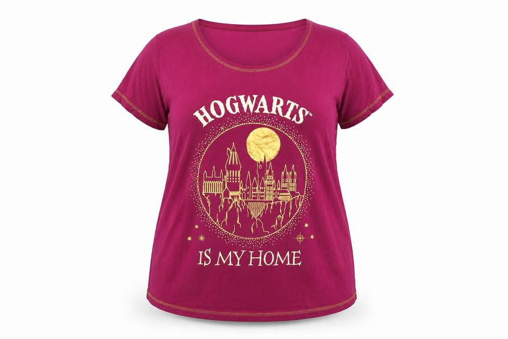 Harry Potter Women's Purple Hogwarts Nightshirt Size 20-22 Cotton T-Shirt