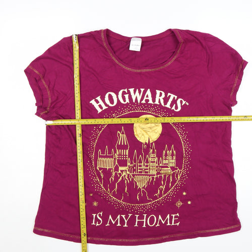 Harry Potter Women's Purple Hogwarts Nightshirt Size 20-22 Cotton T-Shirt