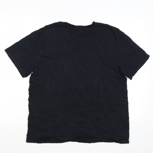 George Men’s Black Guinness Graphic Crew Neck T-Shirt Size L