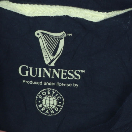 George Men’s Black Guinness Graphic Crew Neck T-Shirt Size L