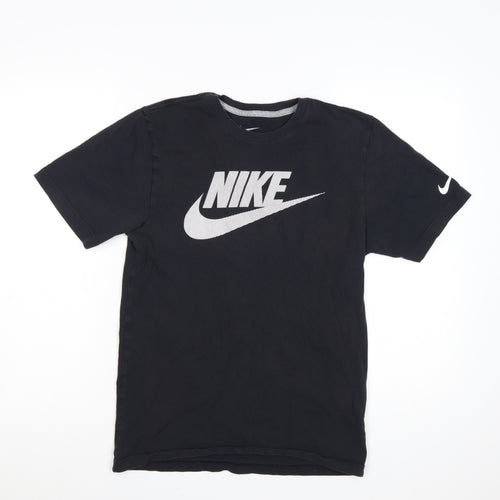 Nike Men's Black Regular Fit Logo Graphic T-Shirt Size S