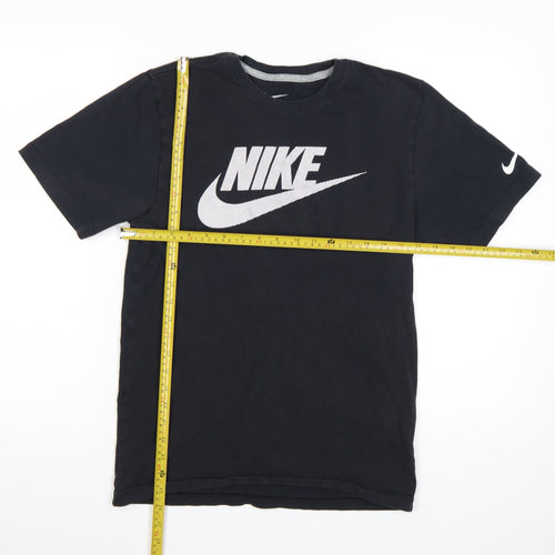 Nike Men's Black Regular Fit Logo Graphic T-Shirt Size S