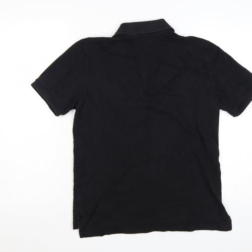 Ralph Lauren Teens Black Cotton Short Sleeve Polo Shirt L