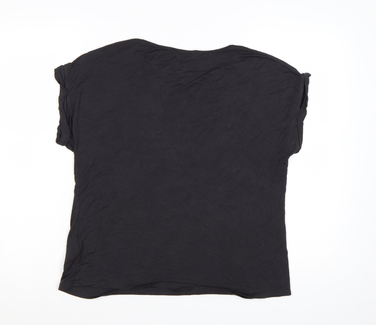 Mint Velvet Women's Black Sequin Star T-Shirt Size L
