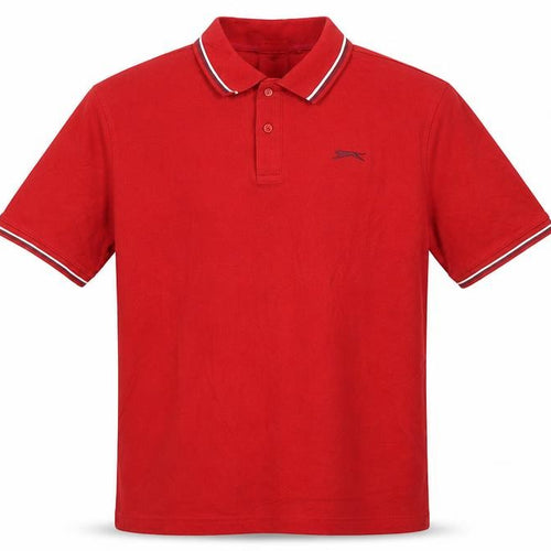 Slazenger Men's Red XL Polo Shirt Classic Sports Fit