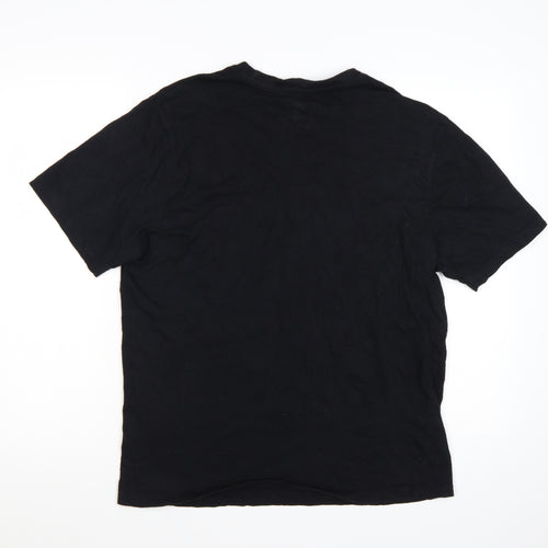 Element Men's Black Regular Fit Graphic T-Shirt L 100% Cotton
