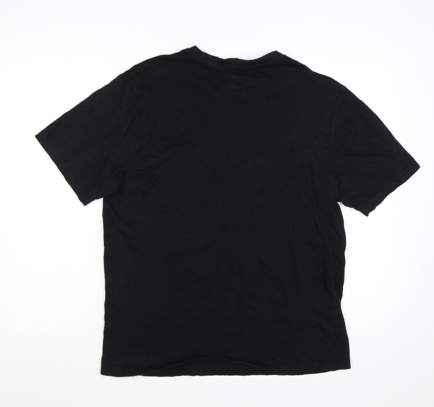 Element Men's Black Regular Fit Graphic T-Shirt L 100% Cotton