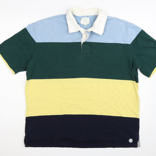 Marks and Spencer Men's Multicoloured XL Cotton Polo Shirt