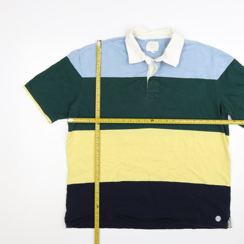 Marks and Spencer Men's Multicoloured XL Cotton Polo Shirt