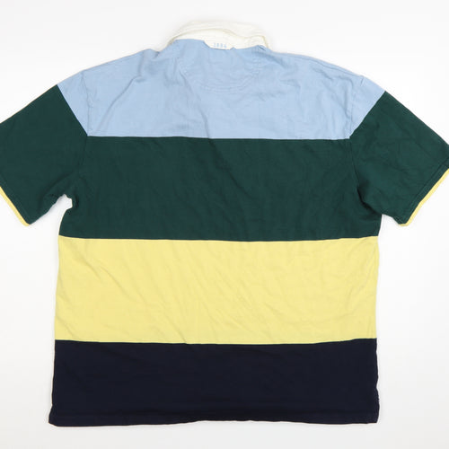 Marks and Spencer Men's Multicoloured XL Cotton Polo Shirt