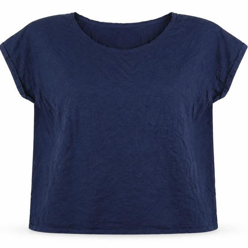 FatFace Womens Navy Blue Cotton Modal Basic T-Shirt UK 22