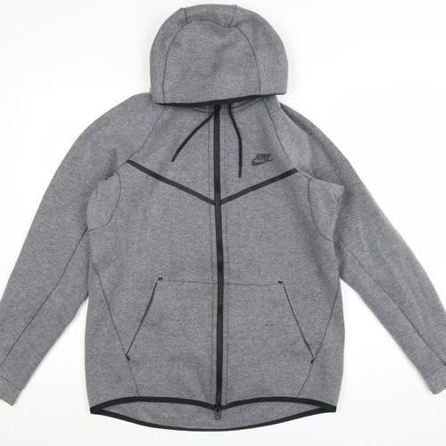 Nike Men's Grey Full Zip Hoodie Size M Regular Fit