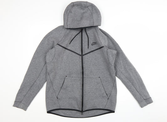 Nike Men's Grey Full Zip Hoodie Size M Regular Fit
