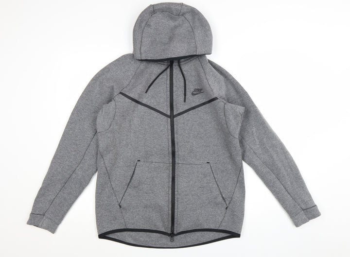 Nike Men's Grey Full Zip Hoodie Size M Regular Fit