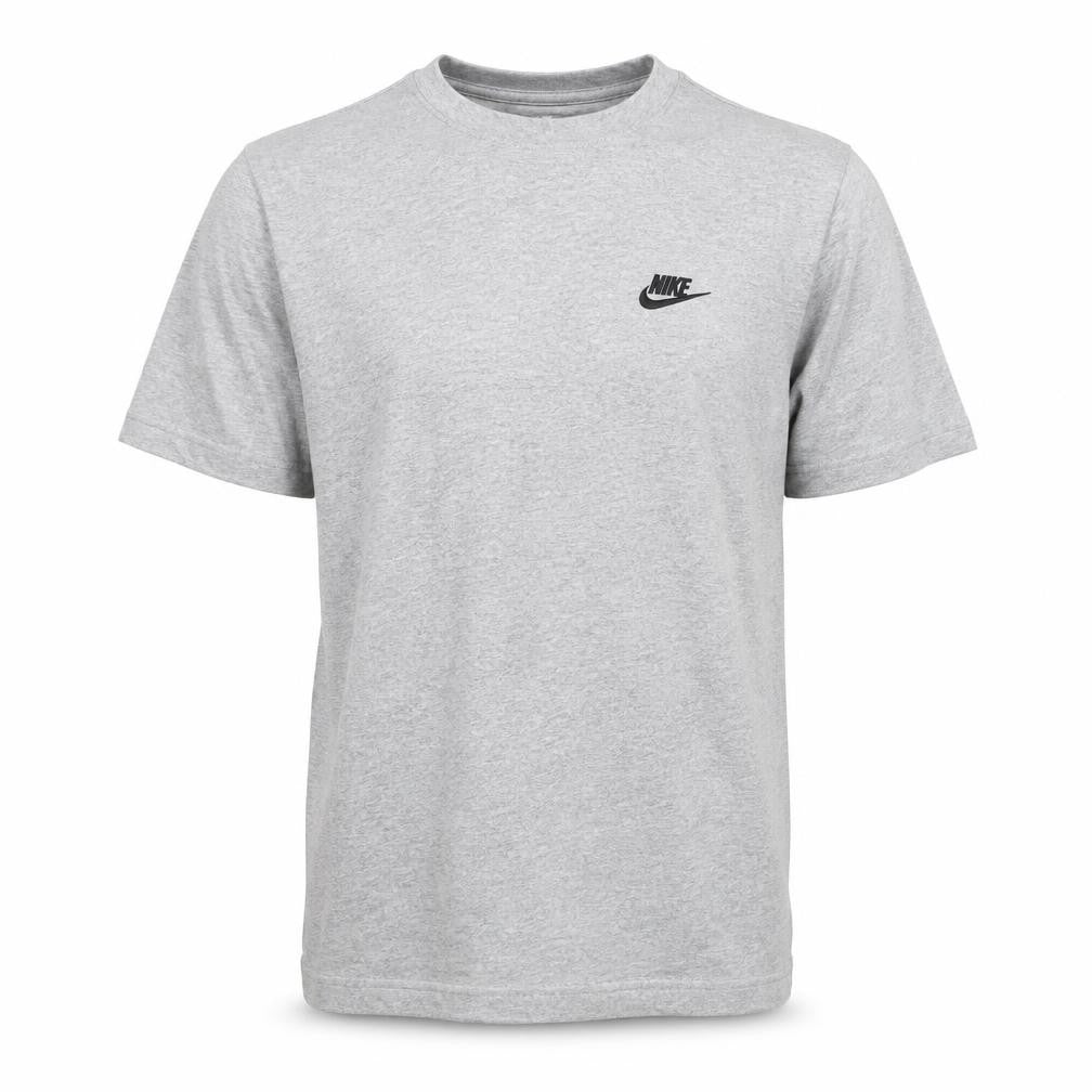 Nike Men's Grey Cotton Crew Neck Short Sleeve Sports T-Shirt M