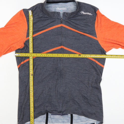 Pearson Men's Multicoloured L Cycling Jersey T-Shirt Merino Wool Blend
