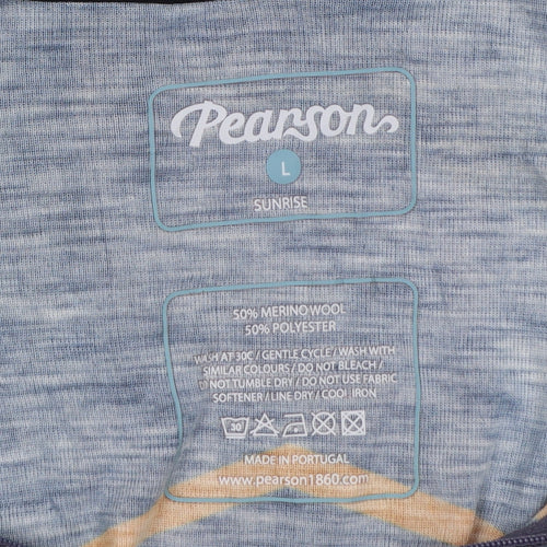 Pearson Men's Multicoloured L Cycling Jersey T-Shirt Merino Wool Blend