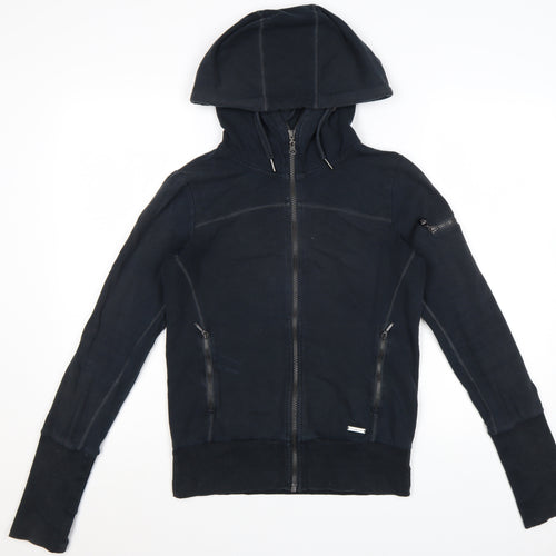 Sweaty Betty Womens Black XS Full Zip Hooded Sweatshirt