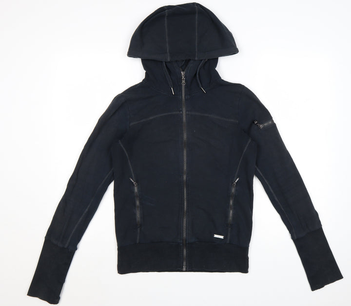 Sweaty Betty Womens Black XS Full Zip Hooded Sweatshirt