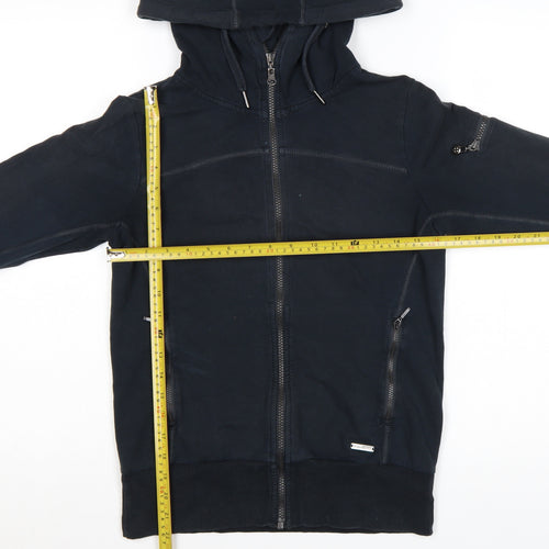 Sweaty Betty Womens Black XS Full Zip Hooded Sweatshirt