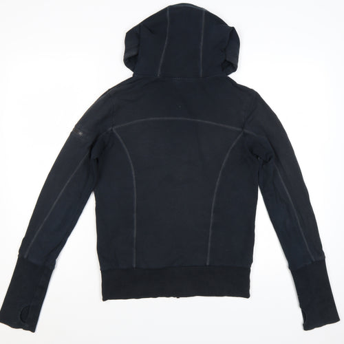 Sweaty Betty Womens Black XS Full Zip Hooded Sweatshirt