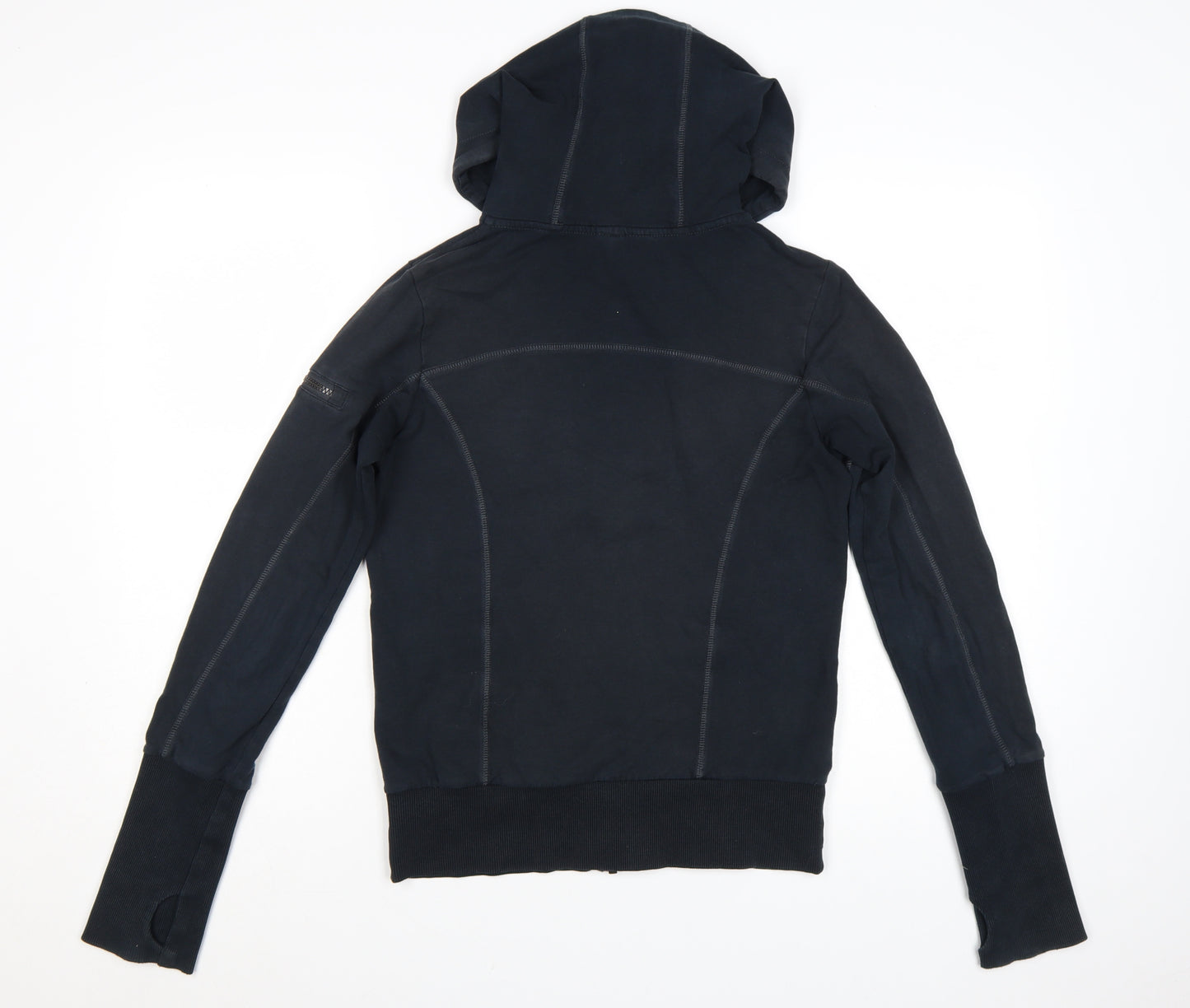 Sweaty Betty Womens Black XS Full Zip Hooded Sweatshirt